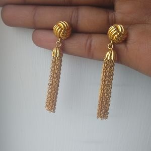 Golden Tassel Earrings